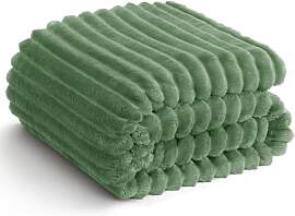 WAVVE Kuscheldecke Grün Flauschig Decke -