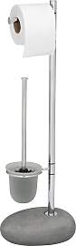 WC-Garnitur WENKO "Pebble Stone", grau