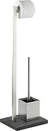 WC-Garnitur WENKO "Slate Rock", grau