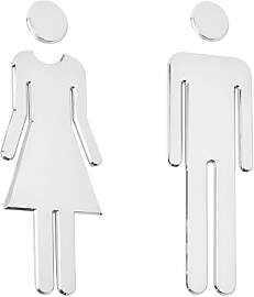 WC Schild Toilette Bad 1 Paar Türschild