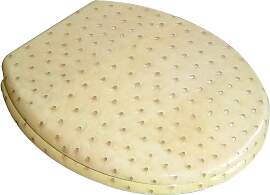 WC-Sitz ADOB "Leder", beige, MDF -