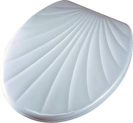 WC-Sitz ADOB "Muschel", grau, B:37cm