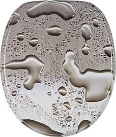 WC-Sitz SANILO "Dewdrop", grau, B:37,7cm 