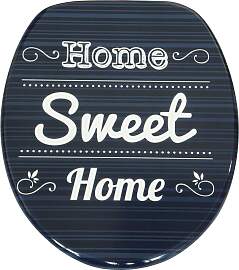 WC-Sitz SANILO "Home Sweet Home", blau