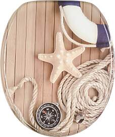 WC-Sitz SANILO "Maritime", braun,
