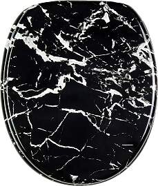 WC-Sitz SANILO "Marmor Schwarz",