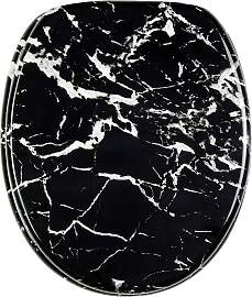WC-Sitz SANILO "Marmor Schwarz",