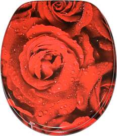 WC-Sitz SANILO "Rosen", rot, B:37,7cm