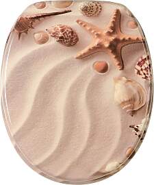 WC-Sitz SANILO "Sanibel", sand, B:37,7cm 