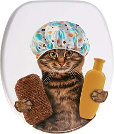 WC-Sitz SANILO "Shower Cat", weiß,