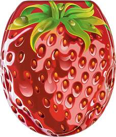 WC-Sitz SANILO "Strawberry", rot,