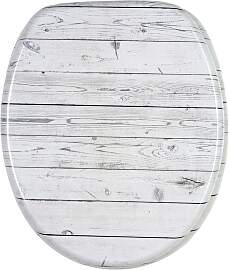 WC-Sitz SANILO "Timber", grau, B:37,7cm