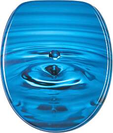 WC-Sitz SANILO "Tropfen", blau, B:37,7cm 