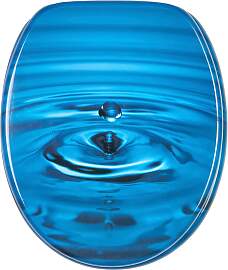 WC-Sitz SANILO "Tropfen", blau, B:37,7cm 