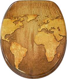 WC-Sitz SANILO "World Map", braun