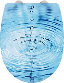 WC-Sitz WENKO "Droplets", mehrfarbig,