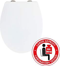 WC-Sitz WENKO "Ostuni", weiß, B:37cm