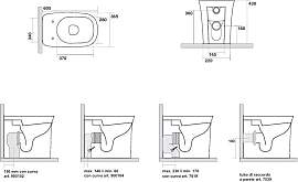 WC/Toilette Abgang senkrecht/WC/Toilette Abgang