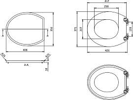 WC/Toilette Sitz Retro/Vintage Serie Guild Gold