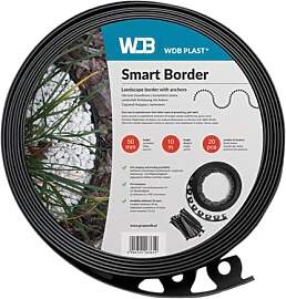 WDB Flexible Rasenkante aus Kunststoff - 20m Lang