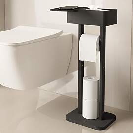 Wealone 4-in-1 Freistehender Toilettenpapierhalter 