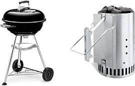 Weber 1221004 Holzkohlegrill Compact Kettle,