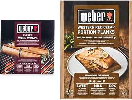 Weber 17628 Wood Wraps aus Kirschholz, 8 Stück,