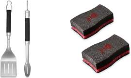 Weber 6763 Precision Grill Tongs & Spatula Set 
