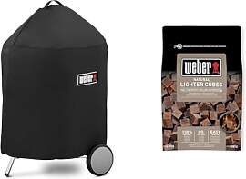 Weber 7143 Luxus Abdeckhaube 57 cm, Schwarz &