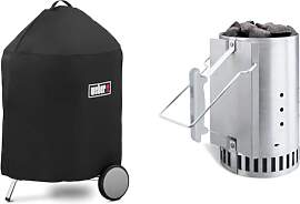 Weber 7143 Luxus Abdeckhaube 57 cm, Schwarz &