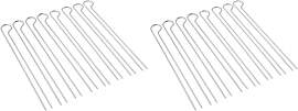 Weber Doppelspiesse Set (30 cm lang), 8 Stück,