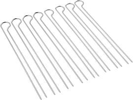 Weber Doppelspiesse Set (30 cm lang), 8 Stück,