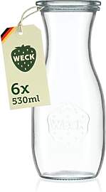 Weck Glaskaraffe 500ml – 6er Set –
