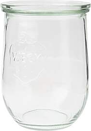 Weck-Tulpen-Glas, runder Rand, glas, durchsichtig, 