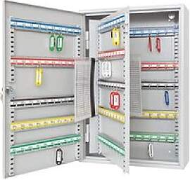 WEDO Schlüsselkasten lichtgrau mit 150 Haken,