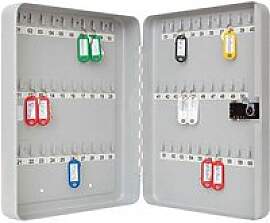 WEDO Schlüsselkasten lichtgrau mit 60 Haken,