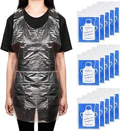WEFHEF 100 Stück Einwegschürzen, Transparente