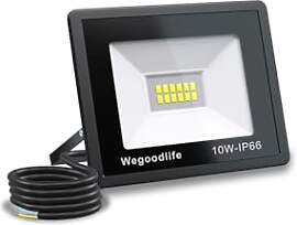 Wegoodlife 10W LED Strahler Außen, Superhell