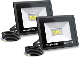 Wegoodlife 2 Stück 10W LED Strahler Außen,