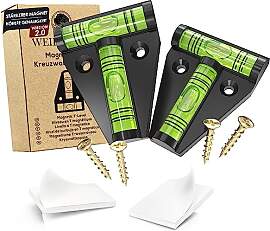 WEIDEBACH® 2x Robuste Wasserwaage klein,
