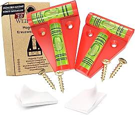 WEIDEBACH® 2x Robuste Wasserwaage klein,