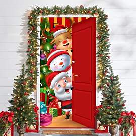 Weihnachten Tür Abdeckung Dekoration, Weihnachten 