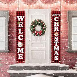 Weihnachtsbanner, Weihnachtsschilder, Merry