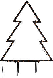 Weihnachtsbaum-Strahler schwarz 71 cm inkl. LED