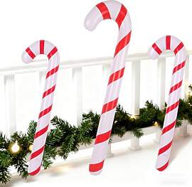 Weihnachtsdeko Zuckerstangen XXL - 120 cm Groß