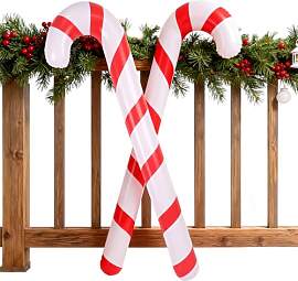 Weihnachtsdeko Zuckerstangen XXL - 120 cm Groß