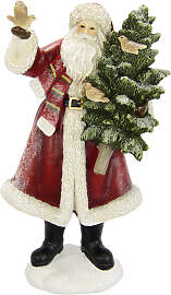 Weihnachtsfigur I.GE.A. "Nikolaus", rot, 
