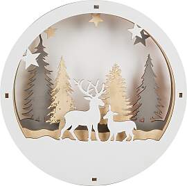 Weihnachtsszene "Weihnachtsdeko", weiß, 
