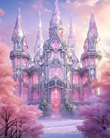 Weiniuniu 5D DIY Diamond Painting Kit Traumschloss 