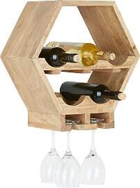 Weinregal aus Akazie Massiv